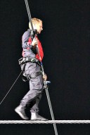 Nik Wallenda, the guy who walked on a tightrope over the Grand Canyon.  Some major balancing, yo.