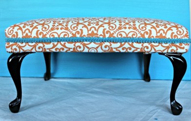 This was a crappy old stool.  Now it's a cool stool.